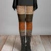 Lily | Brown & Rust Melange Color Block Leggings - Women & Plus
