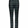 Lily | Navy & Black Plaid Straight-Leg Pants - Plus