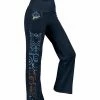 Lily | Navy & Brown Paisley Yoga Pants - Women