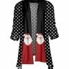 Lily | Black & Red Santa Polka Dot Cardigan - Women