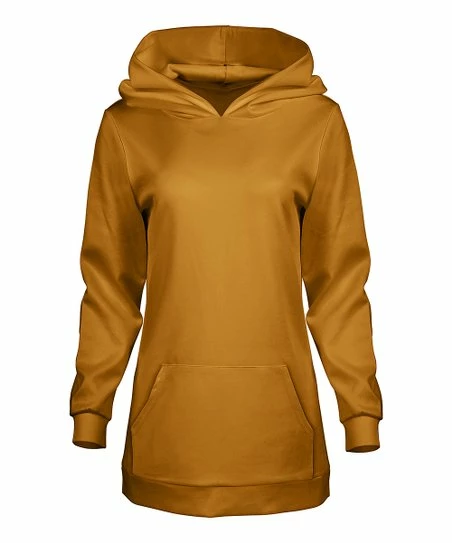 Lily | Gold Kangaroo-Pocket Hoodie - Plus 1 Lily | Gold Kangaroo-Pocket Hoodie - Plus