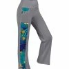 Lily | Gray & Teal Abstract Pocket Yoga Pants - Women