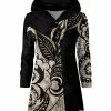 Lily | Black & White Curlicue Velvet Button-Up Cardigan - Women