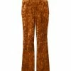 Lily | Orange Velvet Lounge Pants - Women