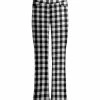 Lily | Black & White Buffalo Check Bootcut Pants - Women