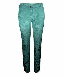 Lily | Turquoise & Black Ombré Velvet Jeggings - Women