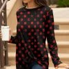 Lily | Black & Red Polka Dot Tunic - Women
