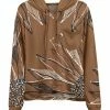 Lily | Brown & Cream Floral Hoodie - Women