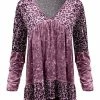 Lily | Mauve & Pink Leopard Long-Sleeve Tunic - Plus