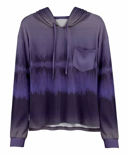 Lily | Lavender & Purple Ombré Hoodie - Women 1 Lily | Lavender & Purple Ombré Hoodie - Women