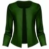 Lily | Green Open Blazer - Plus