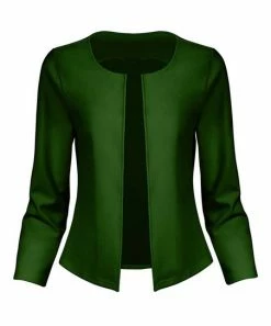 Lily | Green Open Blazer - Plus
