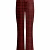 Lily | Red & Black Plaid Pull-On Pants - Women