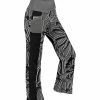 Lily | Gray & Black Floral Pocket Yoga Pants - Women