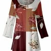 Lily | Plum & Rust Berry Foliage Scoop Neck Tunic - Women