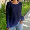Lily | Navy & Blue Ombré Thumbhole Tunic - Women