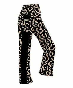 Lily | Black & Beige Leopard Active High-Waist Pocket Yoga Pants - Women