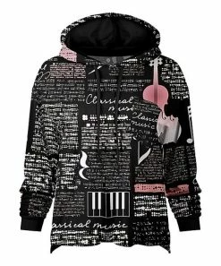 Lily | Black & Rose 'Classical Music' Hoodie - Women