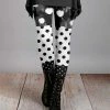 Lily | White & Black Polka Dot Leggings - Women