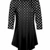 Lily | Black & White Polka Dot Fade Tunic - Plus