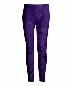 Lily | Purple Velvet Leggings - Women