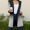 Lily | Gray & Black Ombré Hooded Cardigan - Women