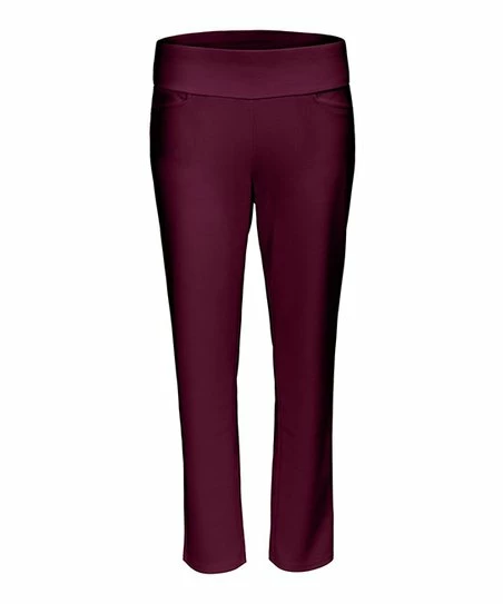 Lily | Wine Yoga Pants - Plus 1 Lily | Wine Yoga Pants - Plus