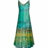 Lily | Green & Olive Floral V-Neck Maxi Dress - Plus