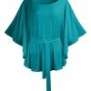 Lily | Turquoise Waist-Tie Tunic - Women