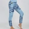 Lily | Turquoise & Blue Floral Pocket Leggings - Women