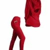 Lily | Red Cutout Hoodie & Pocket Leggings - Women