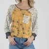 Lily | Yellow & Gray Tie-Dye Pocket Raglan Tunic - Women