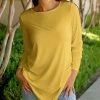 Lily | Yellow Round Neck Tunic - Plus
