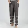 Lily | Mocha & White Tie-Dye Pocket Lounge Pants - Plus