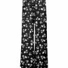 Lily | Black & White Floral High-Waist Palazzo Pants - Plus