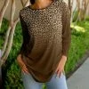 Lily | Brown Leopard Long-Sleeve Tunic - Women & Plus