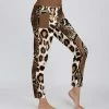 Lily | Brown & Black Animal-Print Pocket Leggings - Plus