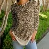 Lily | Cream Leopard Long-Sleeve Tunic - Women & Plus