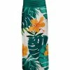 Lily | Turquoise & Orange Floral Ruched-Waist Maxi Skirt - Women
