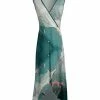 Lily | Teal & White Abstract Hi-Low Maxi Dress - Women