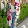 Lily | Pink & White Floral Pocket Button-Up Jacket - Women & Plus