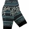 Lily | Black & Teal Paisley Stripe Bike Shorts - Women