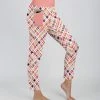 Lily | Pink & Purple Plaid Pocket Leggings - Women