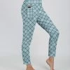 Lily | Blue & White Plaid Pocket Leggings - Women