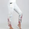 Lily | White & Taupe Patchwork Ombré Pocket Leggings - Women
