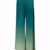 Lily | Mint & Teal Ombré Palazzo Pants - Women