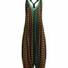 Lily | Mint & Brown Arabesque Racerback Sleeveless Harem Jumpsuit - Women