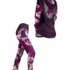 Lily | Purple & Lavender Floral Active Racerback Hoodie & Pocket Leggings - Plus