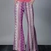 Lily | Purple & Pink Geometric Wide-Leg Pants - Women