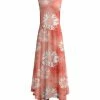 Lily | Rose & White Floral Sleeveless Handkerchief Maxi Dress - Plus